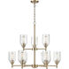 Arlett 9 Light 30 inch Modern Gold Chandelier Ceiling Light